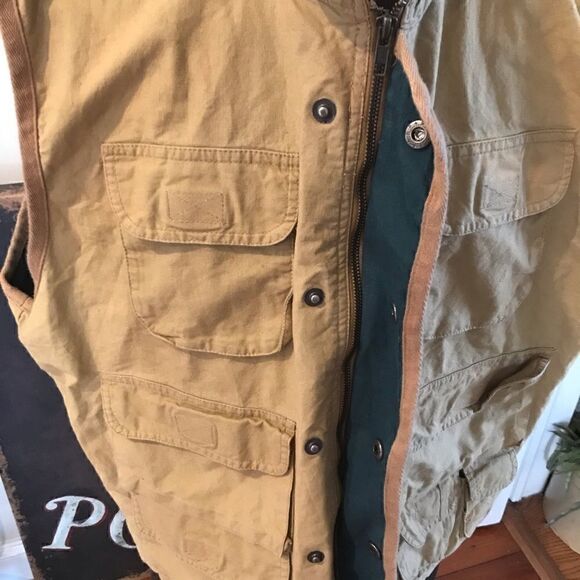 Cosi Classic Outdoors Fishing Hunting Vest Full Front Zipper Snap Closure XL - Picture 4 of 10